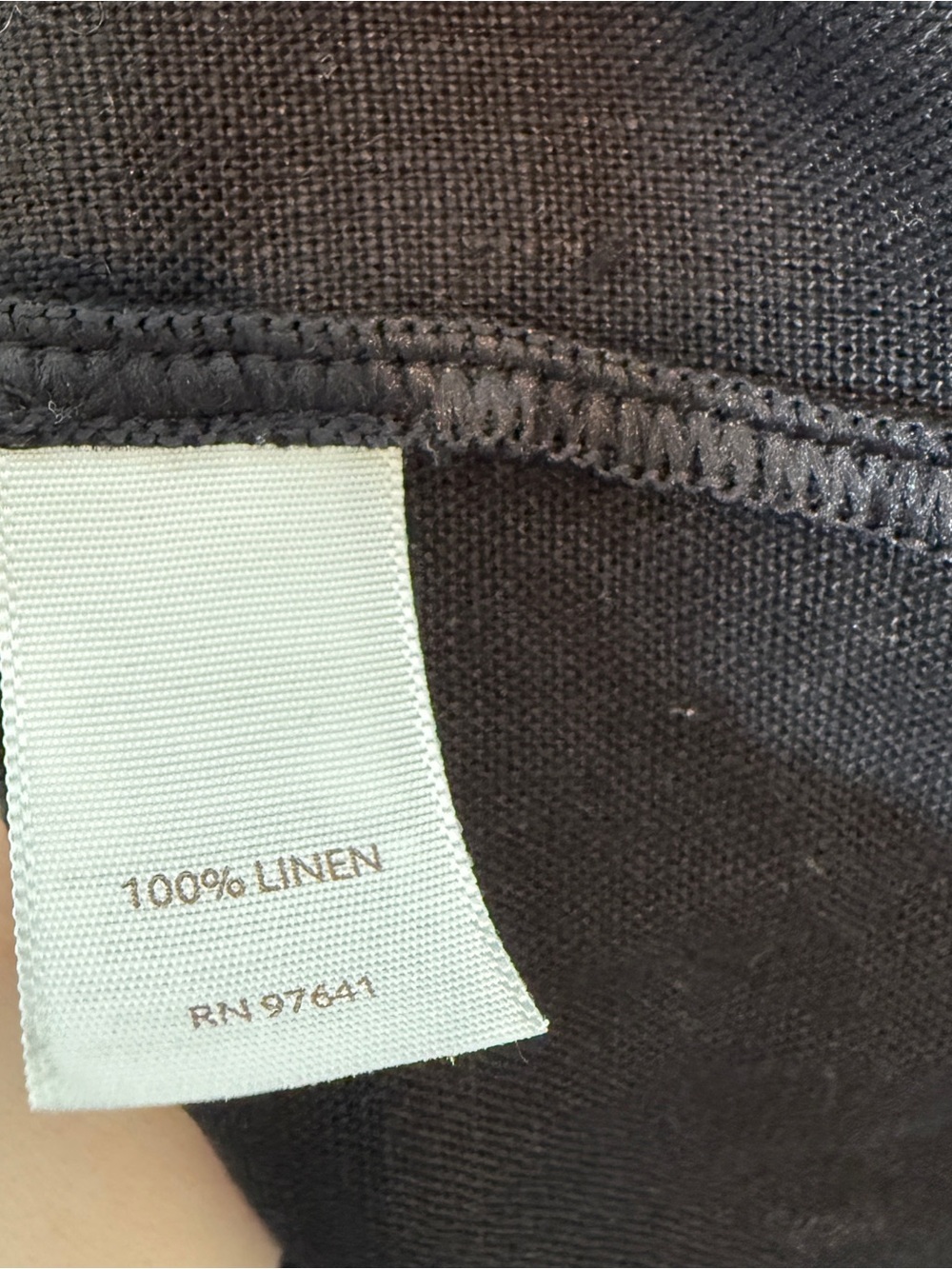 J.Jill Apron Pinafore Midi Dress 10 Black Scoop Neck 100% Linen Cottagecore - Picture 7 of 8